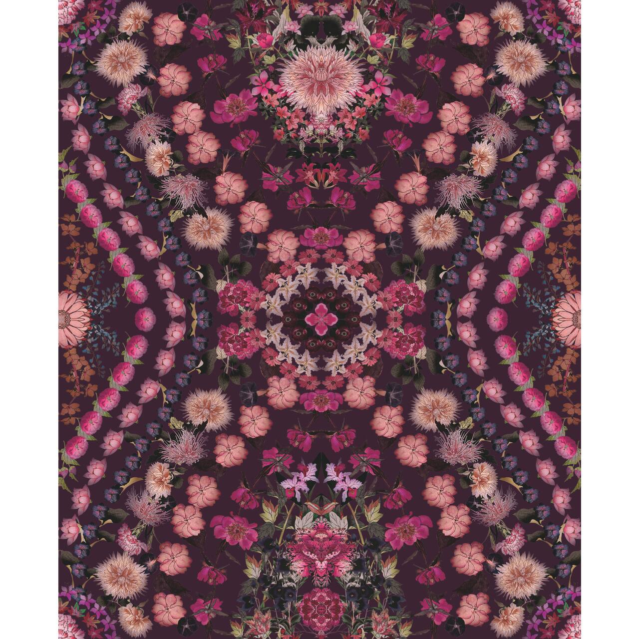 RoomMates Mr. Kate Pink Dried Flower Kaleidoscope Peel & Stick Wallpaper